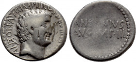 MARK ANTONY. Denarius (32 BC). Athens