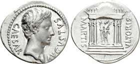 AUGUSTUS (27 BC-14 AD). Denarius. Uncertain mint in Spain