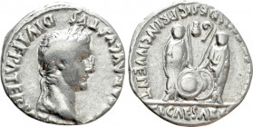 AUGUSTUS (27 BC-14 AD). Denarius. Lugdunum