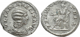 JULIA DOMNA (Augusta, 193-217). Denarius. Rome