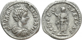 CARACALLA (Caesar, 195-197). Denarius. Laodicea ad Mare