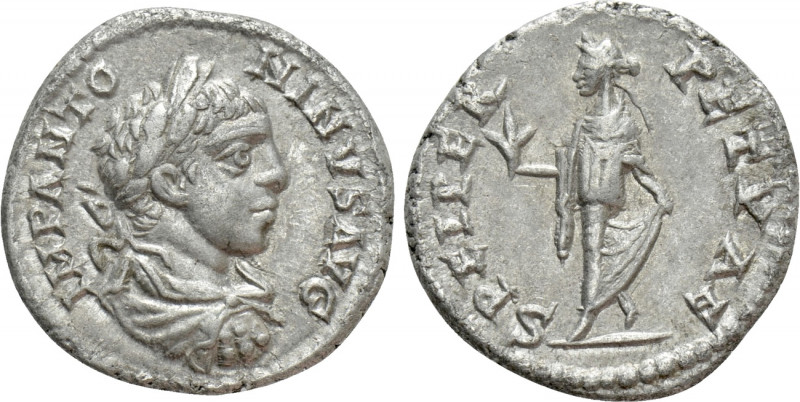 ELAGABALUS (218-222). Denarius. Antioch. 

Obv: IMP ANTONINVS AVG. 
Laureate,...