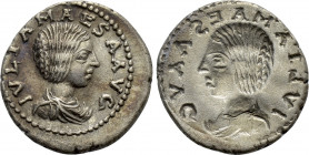 JULIA MAESA (Augusta, 218-224/5). Brockage Denarius. Antioch
