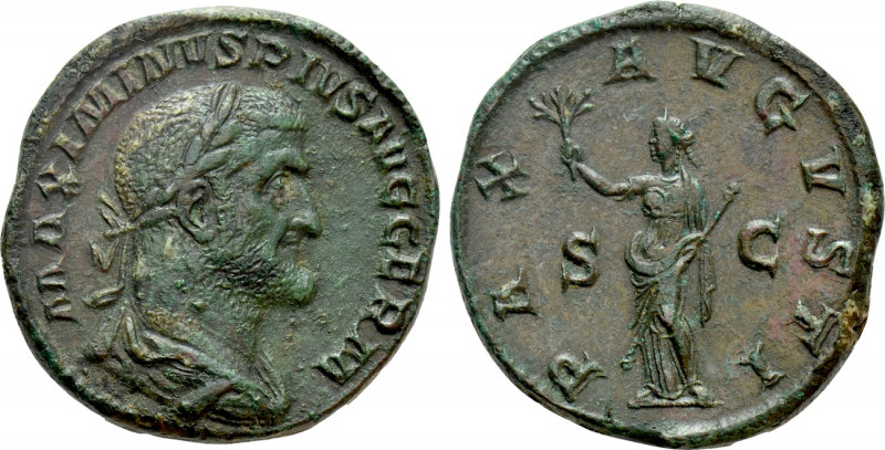 MAXIMINUS THRAX (235-238). Sestertius. Rome. 

Obv: MAXIMINVS PIVS AVG GERM. ...