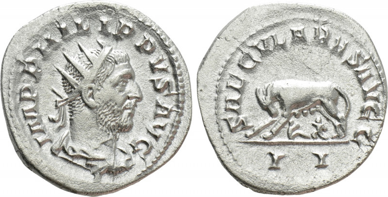 PHILIP I 'THE ARAB' (244-249). Antoninianus. Rome. Saecular Games/1000th Anniver...