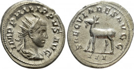 PHILIP II (247-249). Antoninianus. Rome. Saecular Games/1000th Anniversary of Rome issue