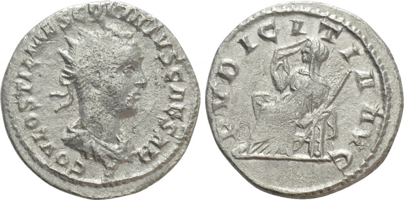 HOSTILIAN (Caesar, 250-251). Antoninianus. Antioch. 

Obv: C OVL OSTIL MES COV...