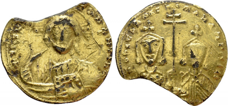 CONSTANTINE VII PORPHYROGENITUS with ROMANUS II (913-959). Fourrée Solidus. Cons...