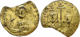 CONSTANTINE VII PORPHYROGENITUS with ROMANUS II (913-959). Fourrée Solidus. Constantinople