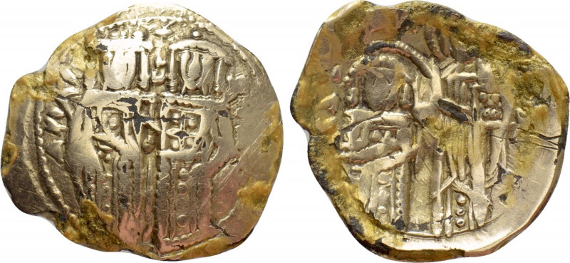 JOHN V PALAEOLOGUS with ANNA OF SAVOY as Regent (1341-1391). Fourrèe Hyperpyron....