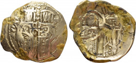 JOHN V PALAEOLOGUS with ANNA OF SAVOY as Regent (1341-1391). Fourrèe Hyperpyron. Constantinople