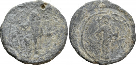 BYZANTINE LEAD SEALS. Isaac II Angelus (1185-1195)