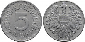 AUSTRIA. 2nd Republic. 5 Schilling (1957)