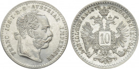 AUSTRIAN EMPIRE. Franz Joseph I (1848-1916). 10 Kreuzer (1872). Wien (Vienna)