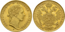 AUSTRIAN EMPIRE. Franz Joseph I (1848-1916). GOLD Ducat (1854-A). Wien (Vienna)