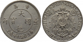 CHINA. German colony. Kiau Chau (1898-1922). 10 Cents (1909)