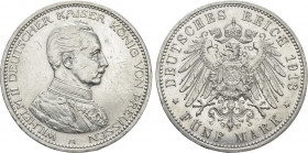 GERMANY. Prussia. Wilhelm II (1888-1918). 5 Mark (1913-A). Berlin