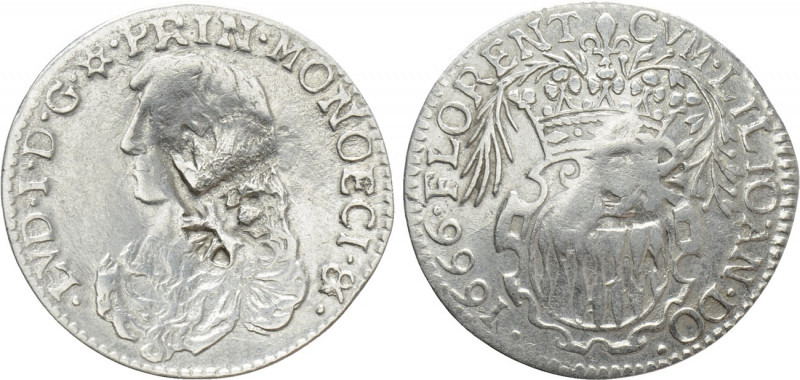 MONACO. Louis I (1662-1701). 5 Sols or 1/12 d'écu (1666). 

Obv: LVD I D G PRI...