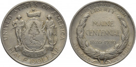 UNITED STATES. Half Dollar (1920). Maine. Commemorating Maine Centennial