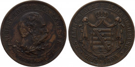 GERMANY. Sachsen. Albert (1873-1902). Medal 1898