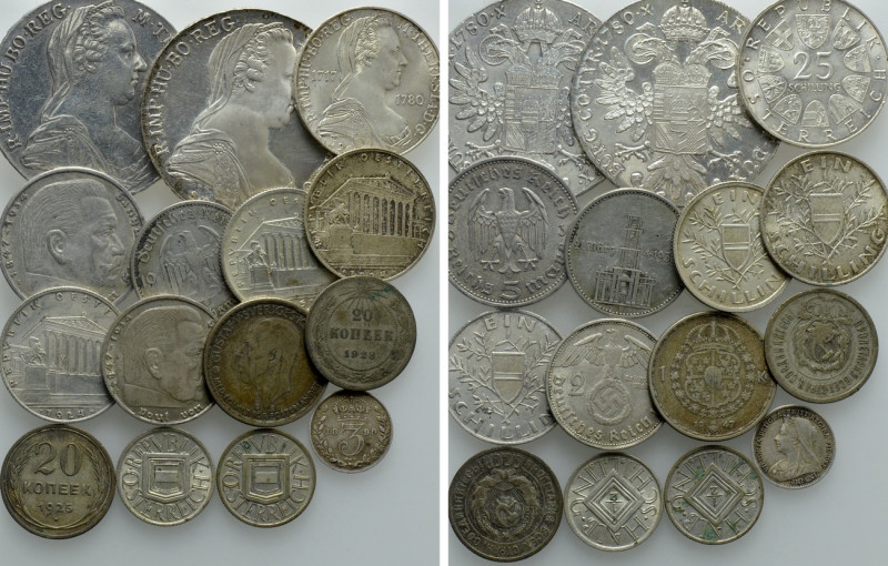15 Modern Silver Coins and Medals. 

Obv: .
Rev: .

. 

Condition: See pi...
