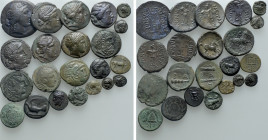 22 Greek Bronze Coins