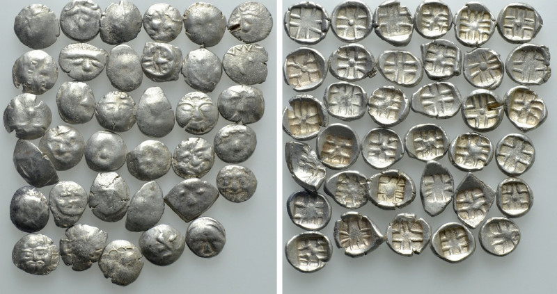 35 Celtic Imitations of Parion. 

Obv: .
Rev: .

. 

Condition: See pictu...