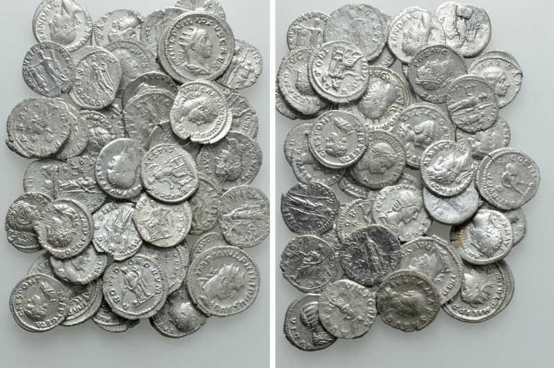 Circa 42 Roman Denarii and Antoniniani. 

Obv: .
Rev: .

. 

Condition: S...