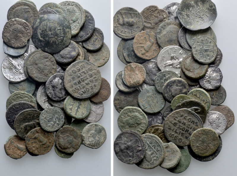 Circa 46 Coins. 

Obv: .
Rev: .

. 

Condition: See picture.

Weight: g...