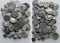 Circa 65 Ancient Coins; Mostly Silver