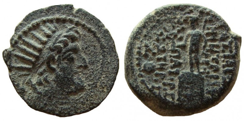 Seleukid Kingdom. Demetrios III, c. 96-87 BC. AE 18 mm. 
Obverse: Radiate head ...