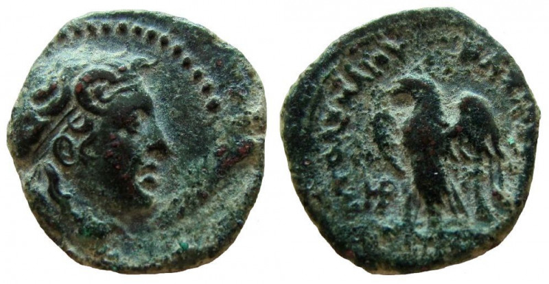 Ptolemaic Kingdom. Ptolemy I Soter, 305-282 BC. AE Hemiobol. Alexandria mint.
1...
