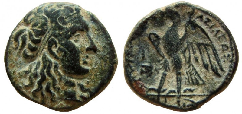 Ptolemaic Kingdom. Ptolemy I Soter, 305-282 BC. AE 16 mm. Tyre mint.
Struck cir...