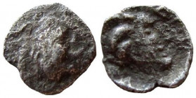 Judaea under Ptolemaic rule. Yehud. Ptolemy II, 285-246 BC. AR Quarter Ma’ah – Obol. Jerusalem mint.