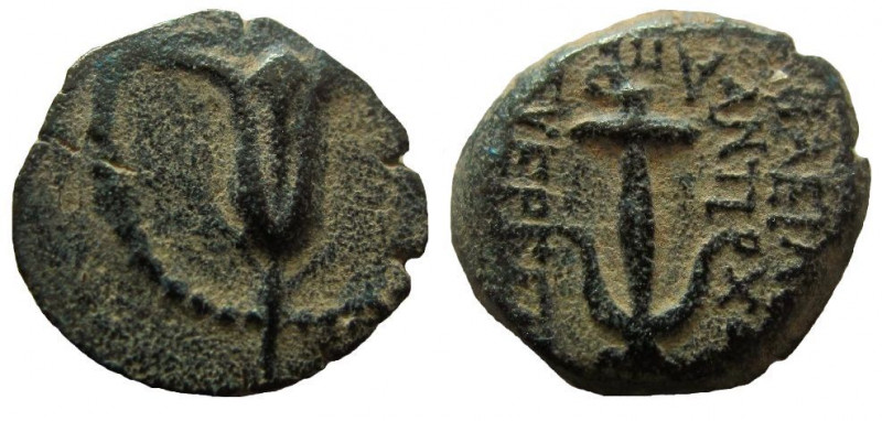 Judean Kingdom. John Hyrcanus I, 134 - 104 BC. AE 15 mm. 
Struck in the name of...