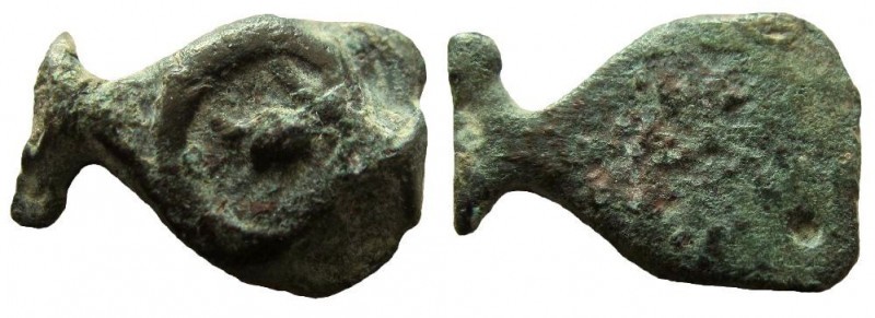 Judean Kingdom, Alexander Jannaeus, 104-76 BC. AE Prutah. 
14 mm. 
Obverse: Un...