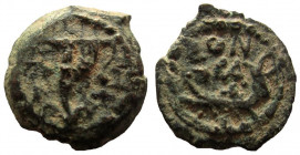 Judaea. Herod Archelaus, 4 BC-6 AD. AE Prutah. Jerusalem mint.