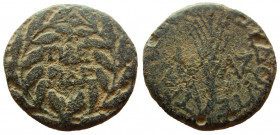 Judaea. Herod III Antipas, 4BC.- 39 AD. AE Full Denomination. Tiberias mint.
