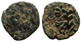 Judaea. Herod III Antipas, 4BC.- 39 AD. AE Eighth Denomination. Tiberias mint.