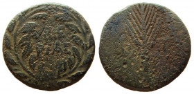 Judaea. Pre-Royal Coins of Agrippa II. AE 22 mm. Tiberias mint.