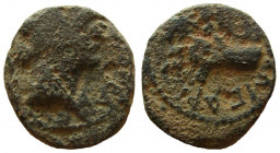 Judaea. Agrippa I, 37-44 AD. AE 16 mm. Caesarea Paneas mint.