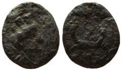 Judaea. Agrippa II, 55-95 AD. AE 15 mm. Caesarea Panias mint.