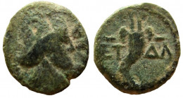 Judaea. Agrippa II, 56-95 AD. AE 12 mm. Caesarea Paneas mint.