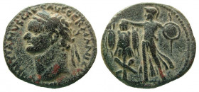 Judaea. Caesarea Maritima. Domitian, 81-96 AD. AE 23 mm. Judaea Capta issue.