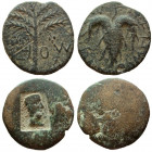 Judaea. Lot of 2 coins.
