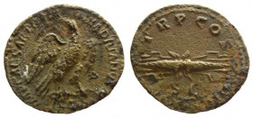 Hadrian, 117-138 AD. AE Quadrans. Rome mint.
