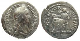 Sabina, Augusta, 128-136/7 AD. AR Denarius. Rome mint.