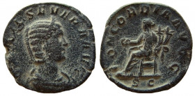Otacilia Severa. Avgusta, 244-249 AD. AE Sestertius. Rome mint.