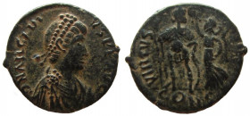 Arcadius, 383-408 AD. AE3. Constantinople mint.