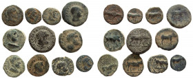 Lot of 11 AE units of Trajan, 98-117 AD.